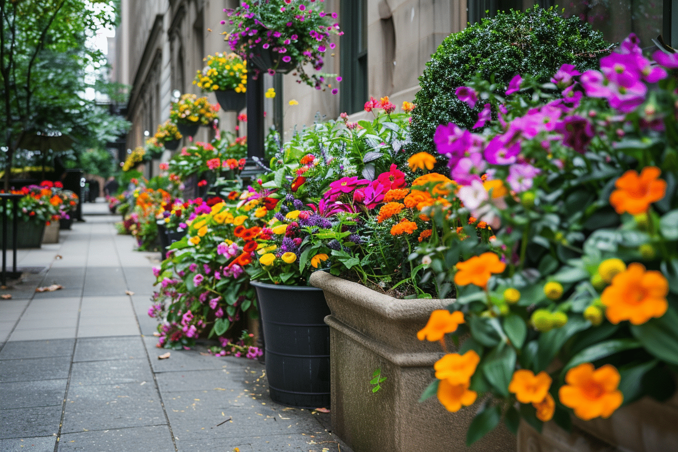 plantes mobilier urbain