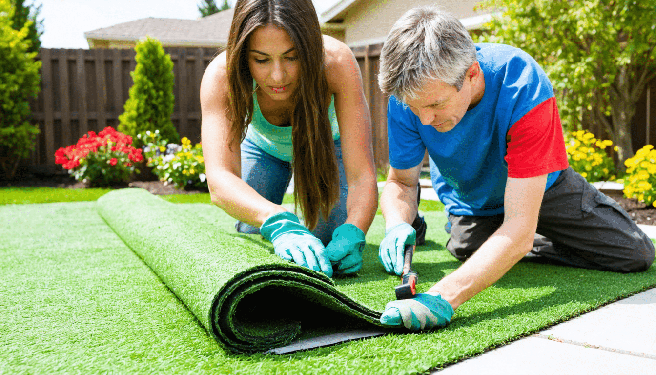 découvrez notre guide pratique pour l'installation de gazon synthétique et apprenez étape par étape comment transformer votre espace extérieur. conseils, astuces et techniques pour un jardin verdoyant toute l'année !