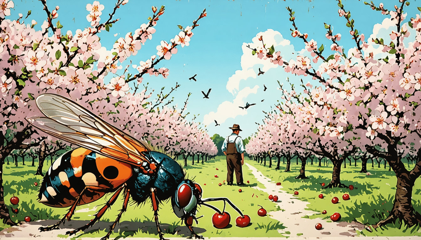 découvrez comment la drosophile suzukii menace les cerisiers, causant des ravages dans les vergers. apprenez les méthodes de prévention et de lutte contre ce nuisible redoutable, et protégez vos récoltes efficacement.