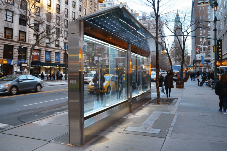 mobilier urbain photovoltaique