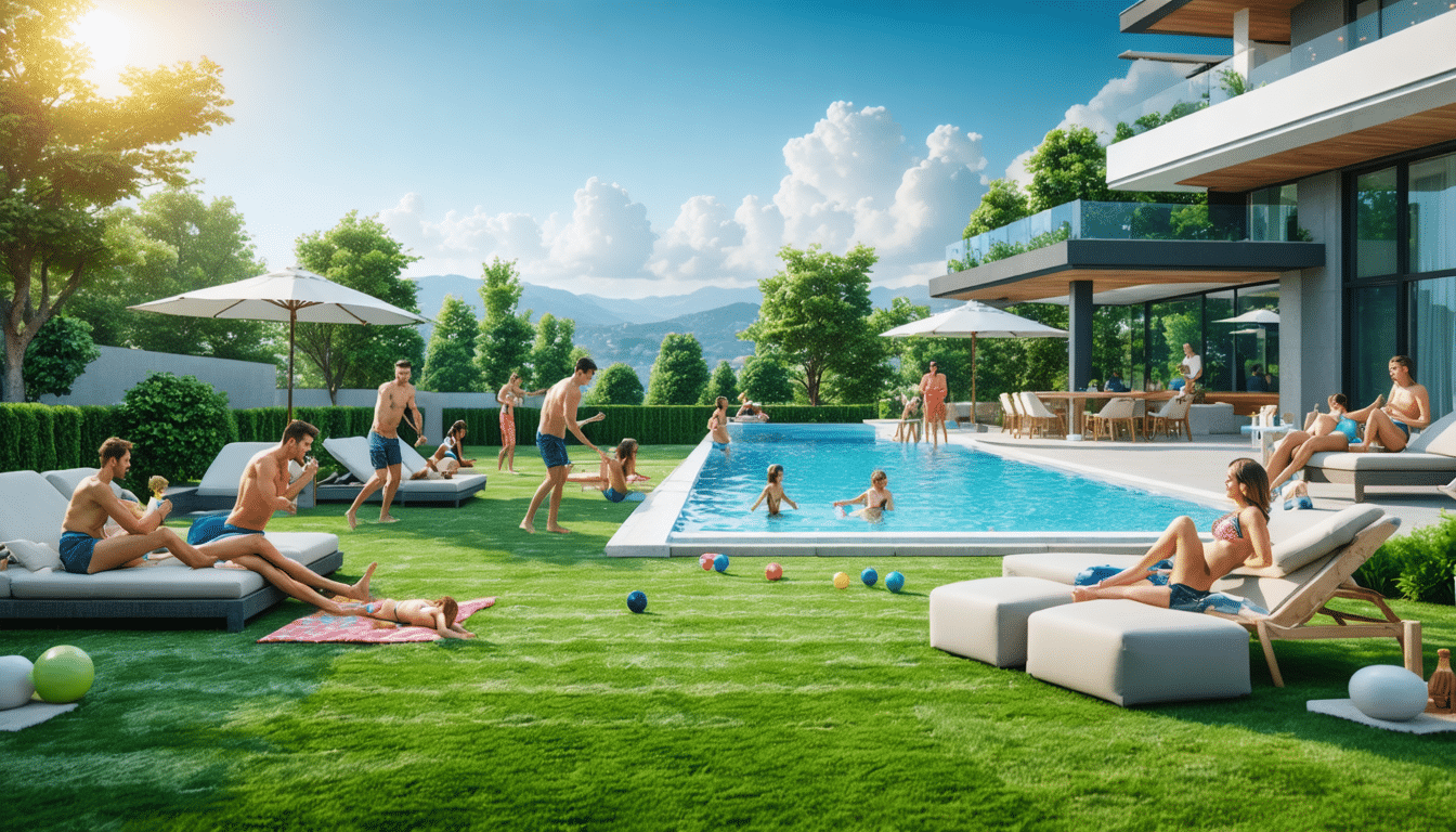 découvrez comment l'aménagement de gazon synthétique transforme le pourtour de votre piscine en un espace esthétique et fonctionnel. profitez d'un environnement agréable tout en minimisant l'entretien avec des matériaux durables et résistants aux intempéries.