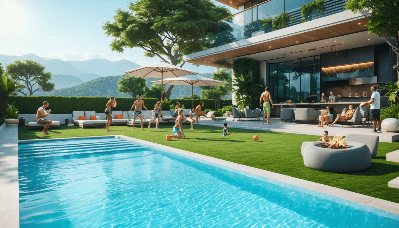 découvrez comment l'aménagement du gazon synthétique transforme le pourtour de votre piscine en un espace esthétique et pratique. profitez d'un entretien minimal, d'une durabilité exceptionnelle et d'un confort inégalé, tout en ajoutant une touche de verdure à votre extérieur.