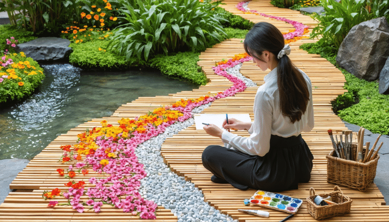 découvrez comment créer des motifs paysagers uniques grâce à l'utilisation astucieuse de voliges en bois. apprenez des techniques innovantes pour embellir votre jardin et donner vie à des designs originaux qui transformeront votre espace extérieur en un véritable havre de paix.