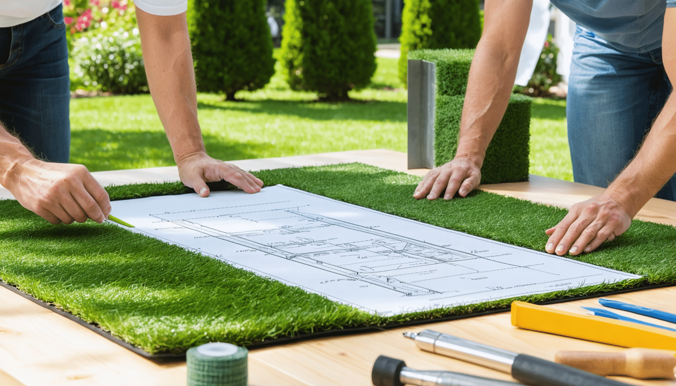 découvrez notre guide pratique sur le calepinage du gazon synthétique, dédié à l'aménagement d'une surface rectangulaire. apprenez des conseils et techniques étape par étape pour réussir votre projet d'aménagement extérieur, en optimisant l'esthétique et la durabilité de votre espace vert.