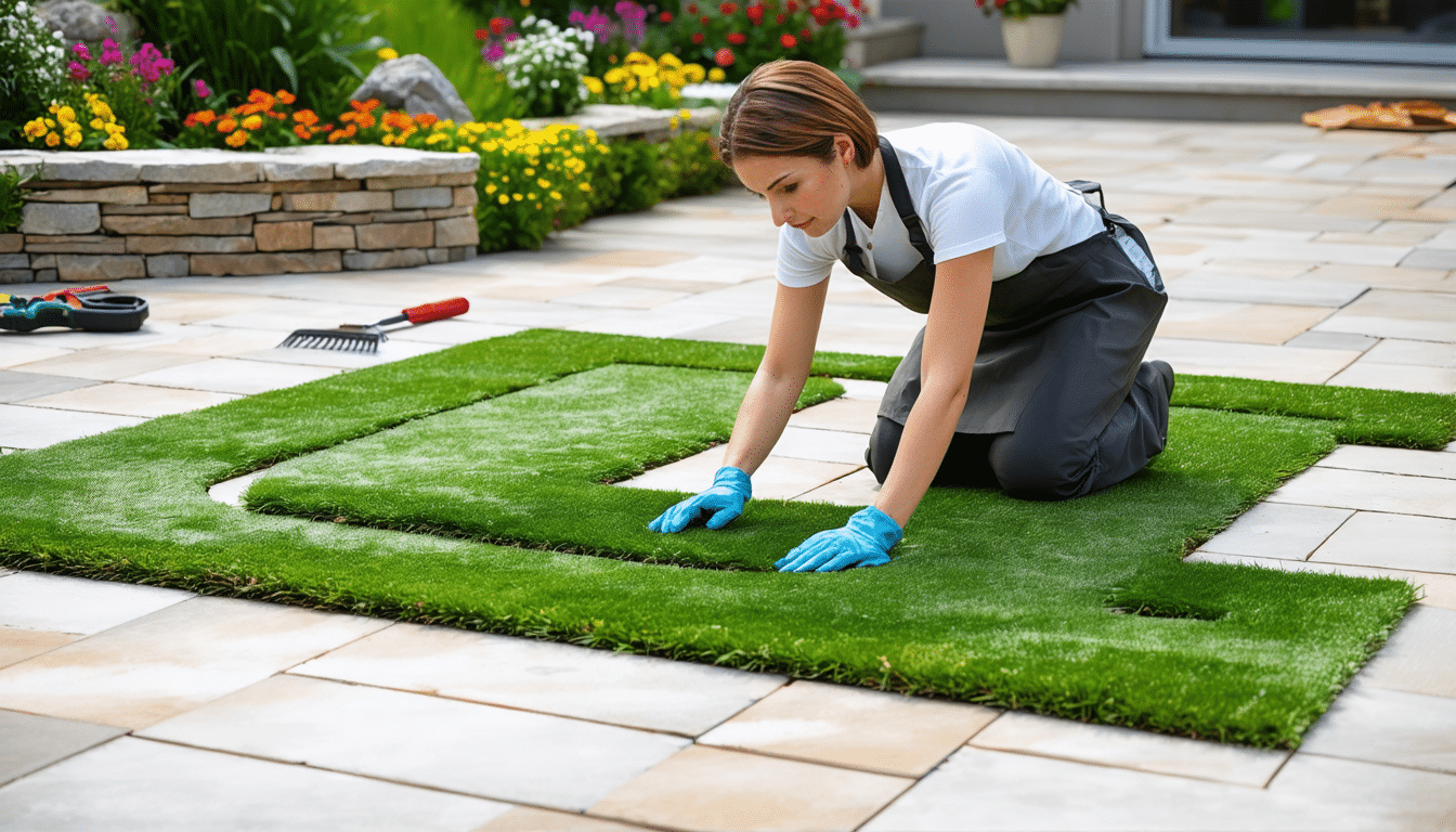 découvrez notre guide pratique pour réaliser un calepinage parfait de gazon synthétique en forme de l. suivez nos conseils et astuces pour une installation professionnelle et esthétique, garantissant un espace extérieur attrayant et durable. idéal pour les jardins, terrasses et espaces de loisirs.