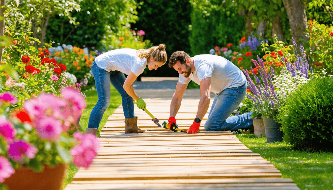 découvrez notre guide pratique pour poser des voliges et aménager vos allées de jardin. suivez nos conseils d'experts pour réussir vos projets d'aménagement extérieur et embellir votre espace vert avec style et efficacité.