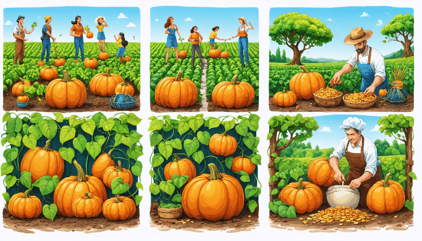 découvrez l'univers fascinant de la citrouille, de son semis à votre assiette. explorez les secrets de sa culture, ses variétés et savourez des recettes irrésistibles qui mettront en valeur ce légume emblématique. un voyage gourmand à ne pas manquer !