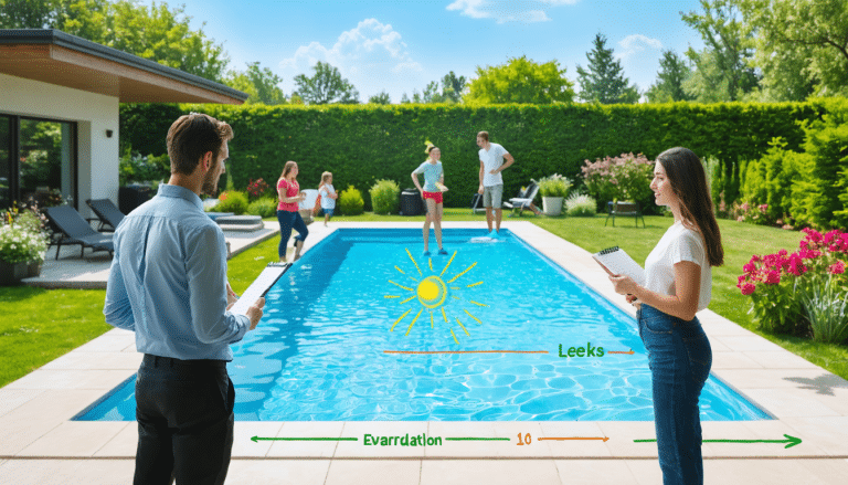 découvrez comment distinguer l'évaporation normale de votre piscine des fuites dérangeantes. apprenez les causes, les signes à surveiller et les solutions pour maintenir l'eau de votre piscine au bon niveau.